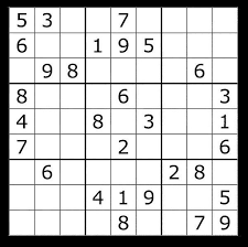 SUDOKU PROBLEM (Image taken from Google Images)