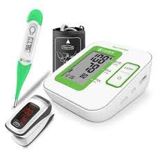 Thermometers, pulse and blood pressure