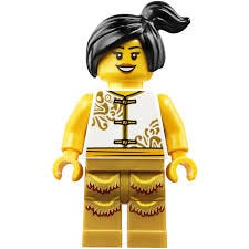 This is a Lego Minifigure of a woman