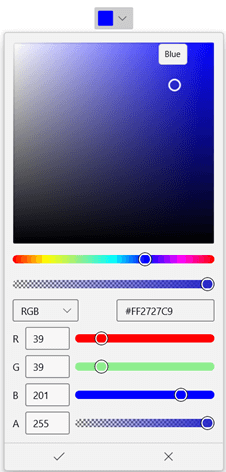 WinUI DropDown ColorPicker