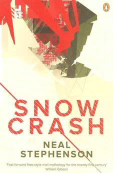 This is the cover page of the book Snow Crash written by Neal Stephenson