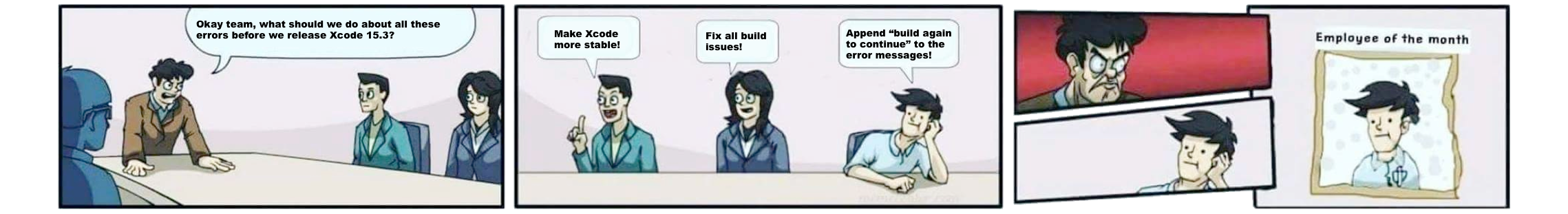 Make Xcode instantly build again when it says “Build again to continue” (part 1)
