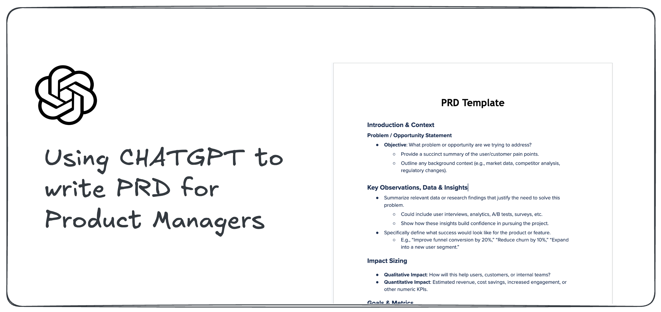 How I use ChatGPT to write PRDs as a Product Manager?