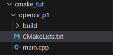 Cmake opencv project
