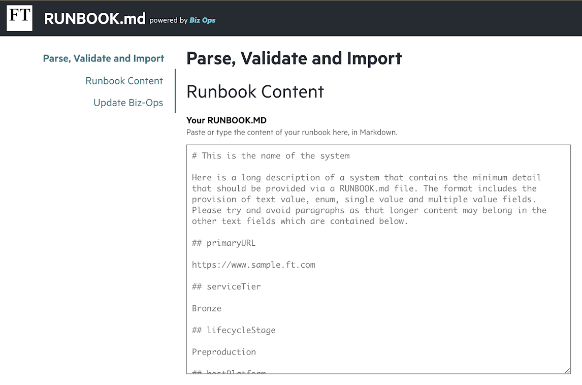 Runbook.md validation tool