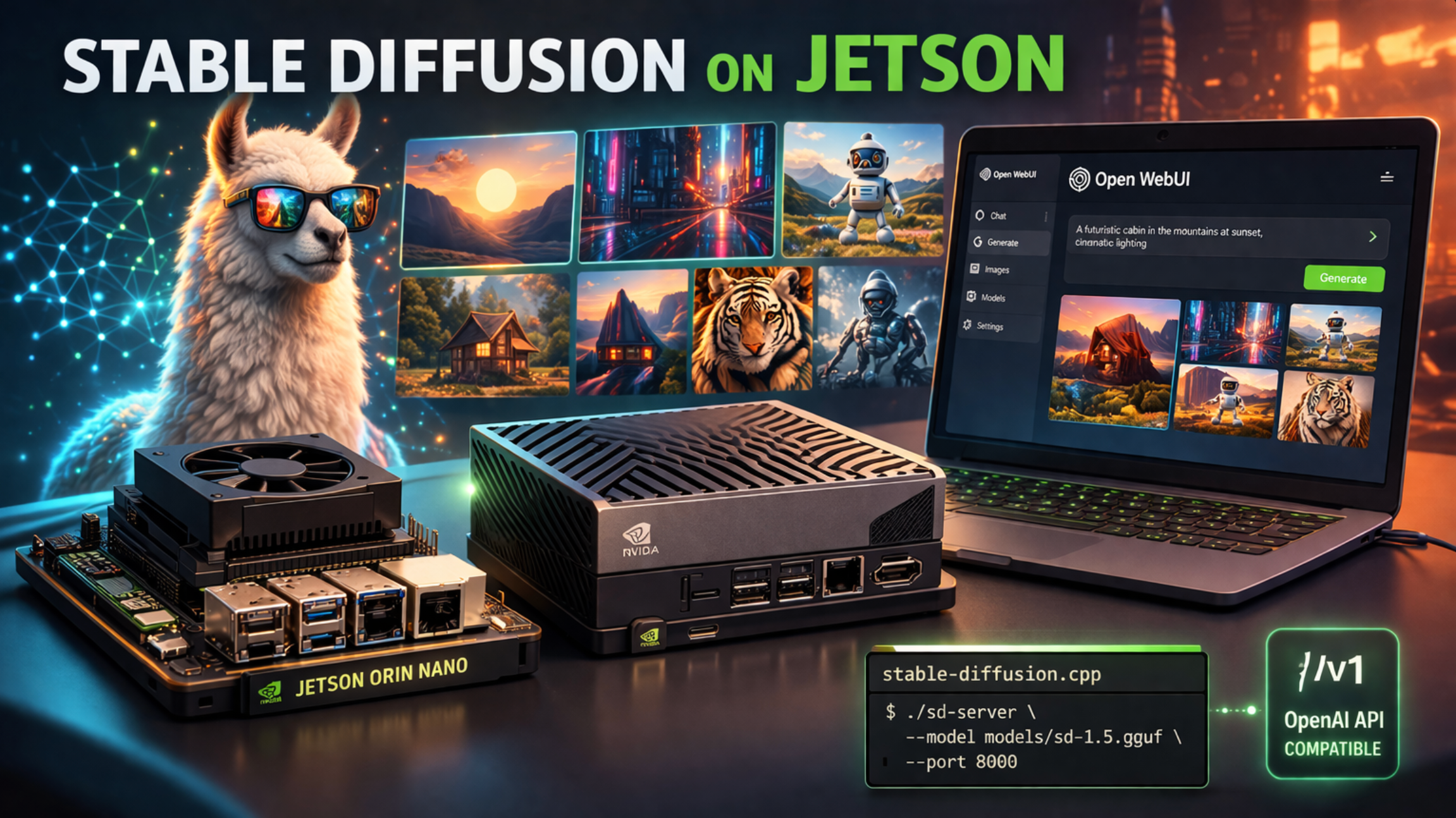 Image Generation with Stable Diffusion on Jetson Orin Using Open-WebUI