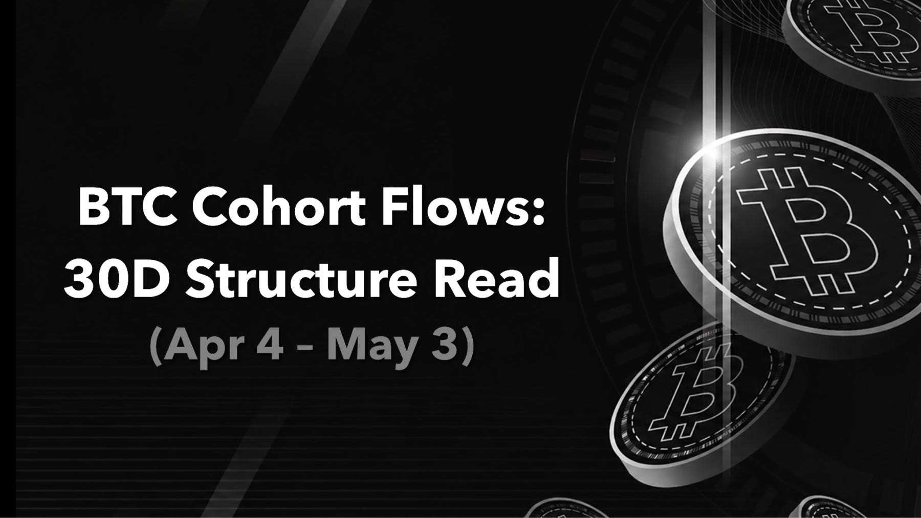 BTC Cohort Flows – 30D Structure Read (Apr 4 – May 3)