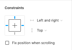 setting constraints in Figma