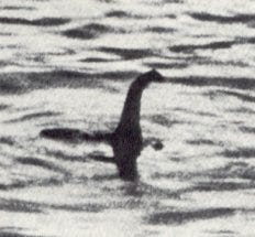 The “surgeon’s photograph” of 1934 the caption reads “Nessie in simpler times (Wikipedia)”
