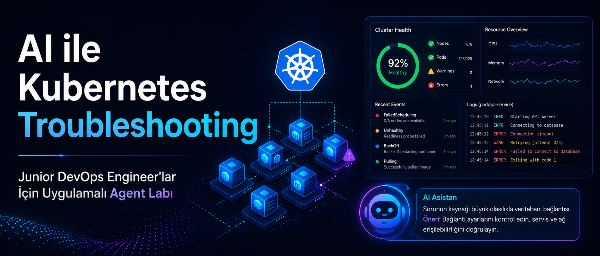 AI ile Kubernetes Troubleshooting: Junior DevOps Engineer’lar İçin Uygulamalı Agent Labı