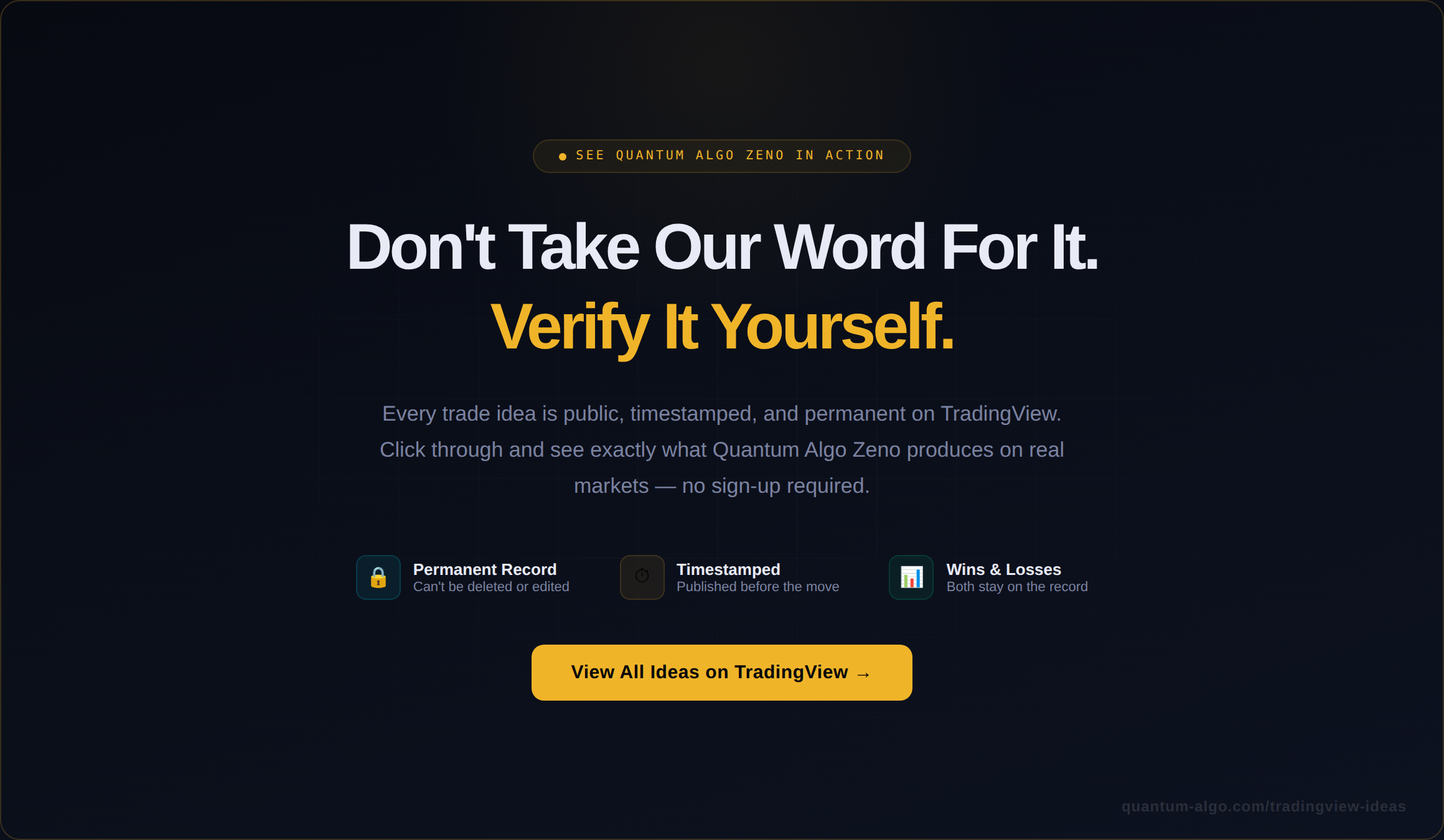 Why We Publish Every Trade Signal Publicly — And Why More Vendors Should