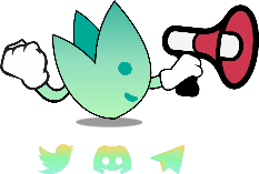 Agave’s mascot Alvin with a bullhorn and social media symbols.