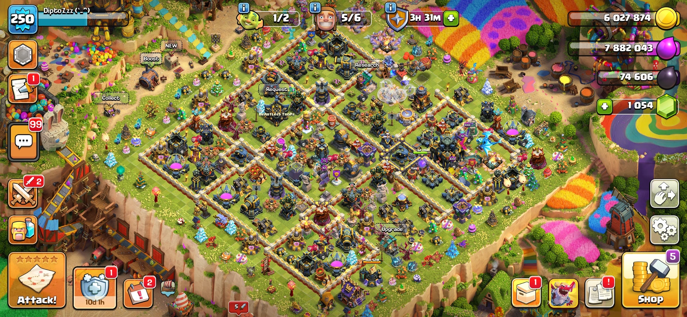 From Barbarians to Battleships: My Journey to a Maxed-Out Base in Clash of Clans