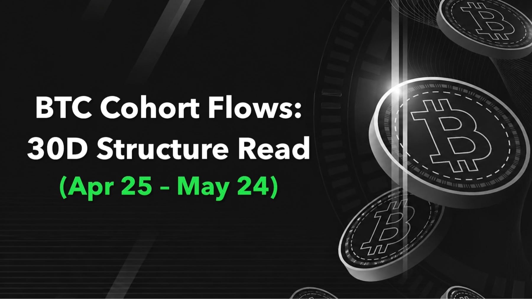 BTC Cohort Flows: 30D Structure Read (Apr 25-May 24)