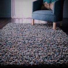 Shaggy rug for living room