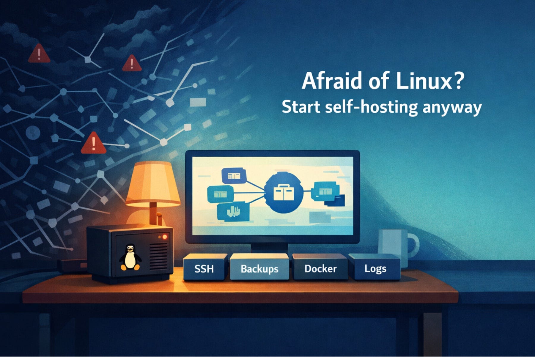 Afraid of Linux? Start self-hosting anyway – a calm runway (12 parts)