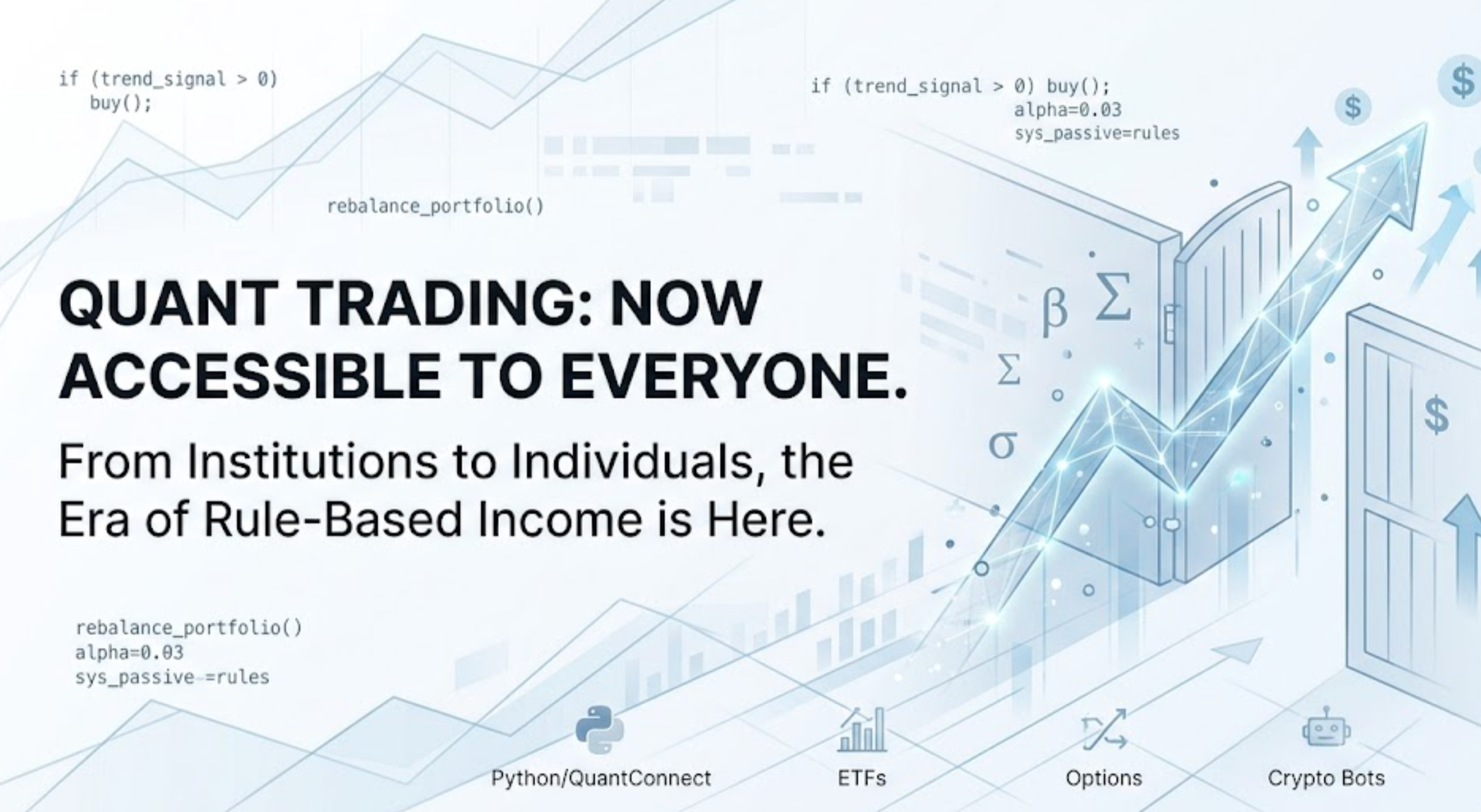 Quant Trading Has Been Generating Passive Income for Institutions Since the 1980s and is now…