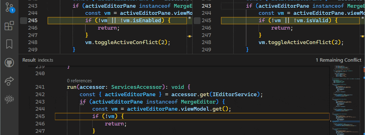Finally Released 3 Column Merge Editor In VS Code 