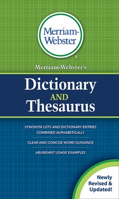 Merriam-Webster's Dictionary and Thesaurus, Newest Edition, Mass-Market Paperback E book