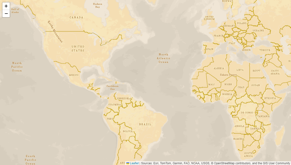 Custom “popcorn” basemap in a Leaflet map
