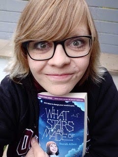 Children’s author Sarah Allen with her debut novel What Stars Are Made Of