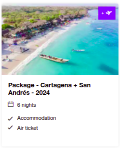 An image of package offer to travel to travel to Cartage + San André staying 6 nights in 2024.