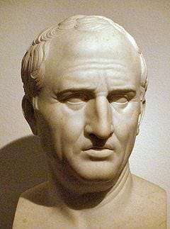 An effigy of Cicero