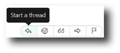Start a thread in Webex Teams