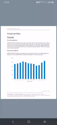 Example app with  the implemented PdfViewer