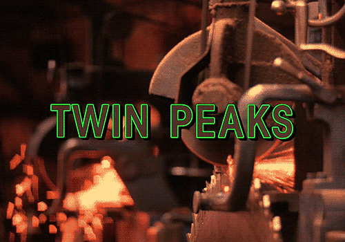 Twin Peaks title card animated GIF