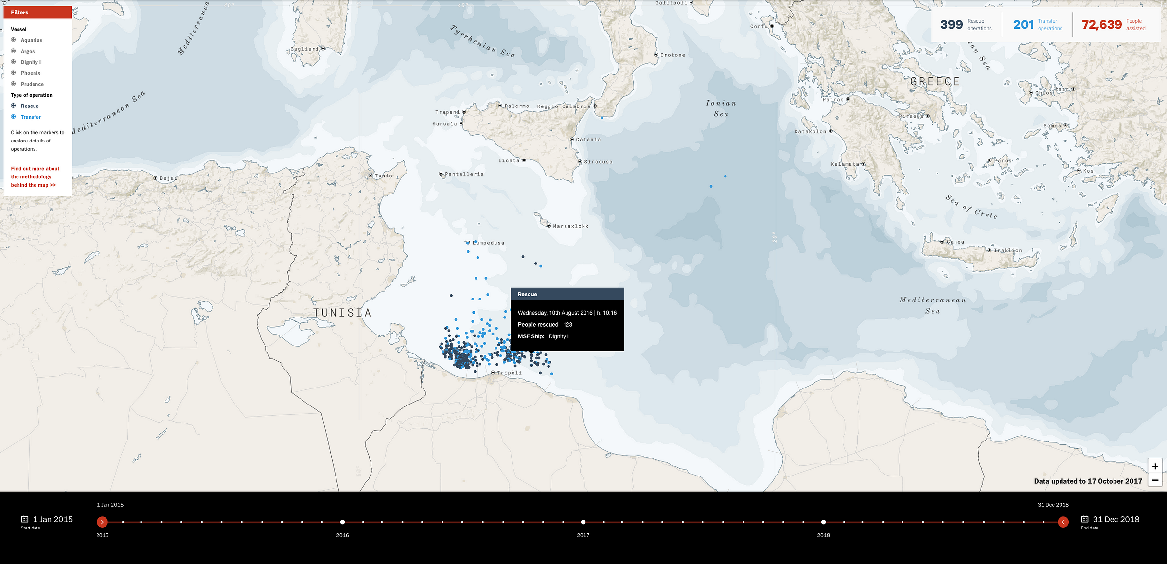 MSF Search and Rescue map: How I built it – Points of interest