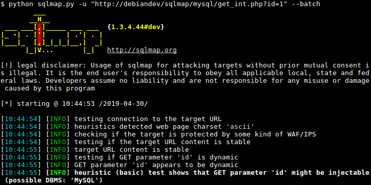 sqlmap with thehackerspro