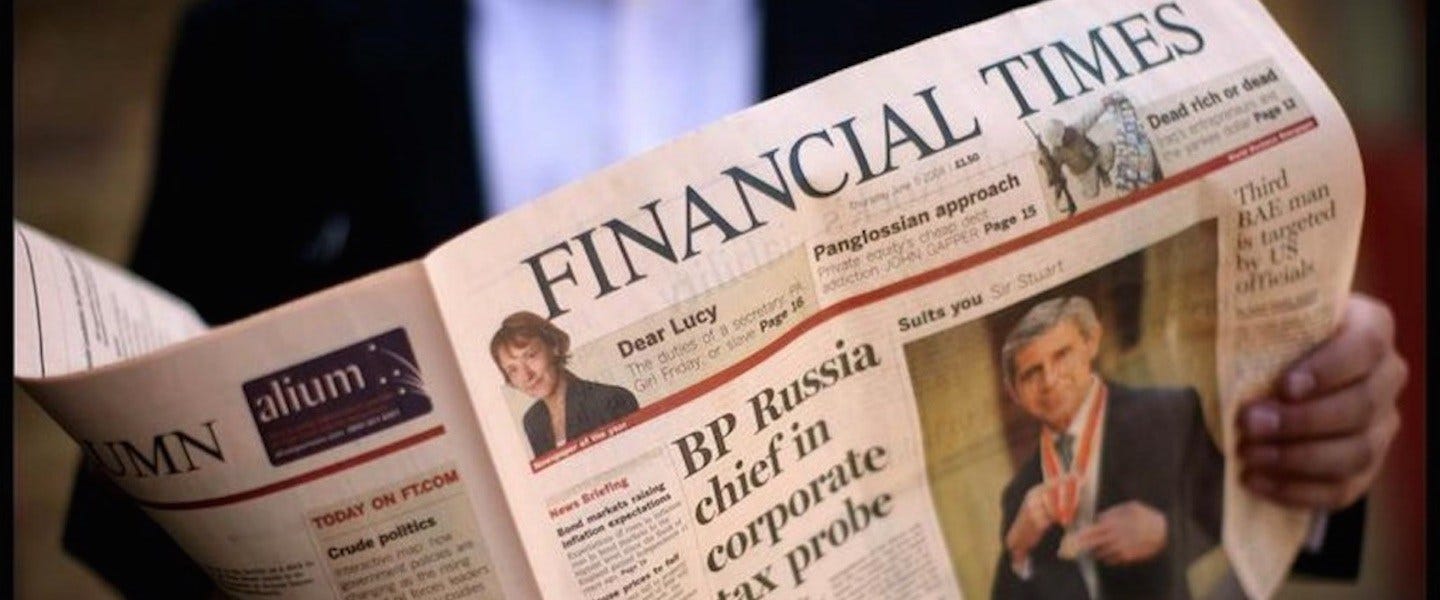 Inside The Social Media Strategy At The Financial Times - source digiday