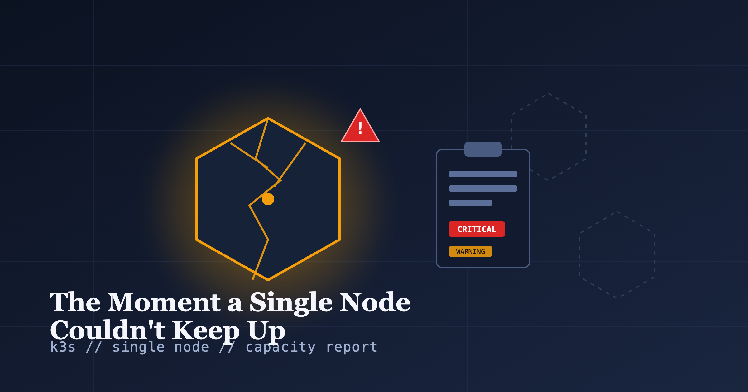The Moment a Single Node Couldn’t Keep Up: It Started With a Capacity Report