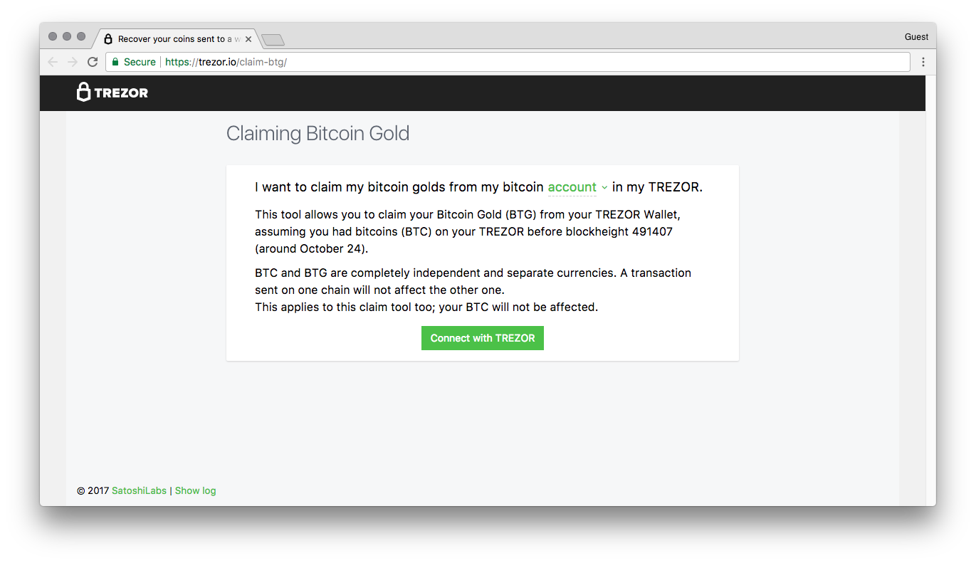 Claim Your Bitcoin Cash Trezor Is My Bitcoin Address My Wallet - 