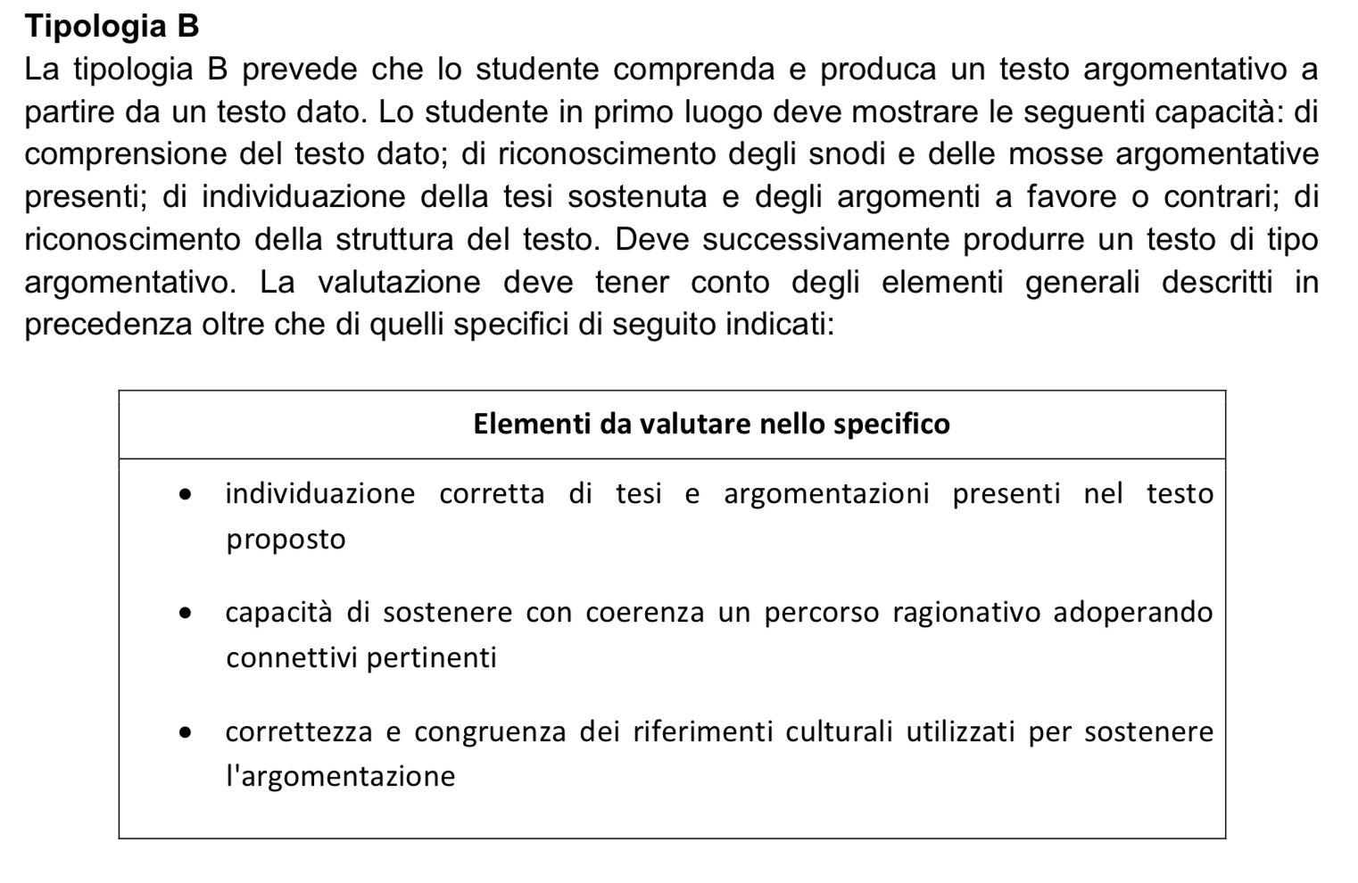 La traccia B della prima prova di italiano per l’Esame di Stato