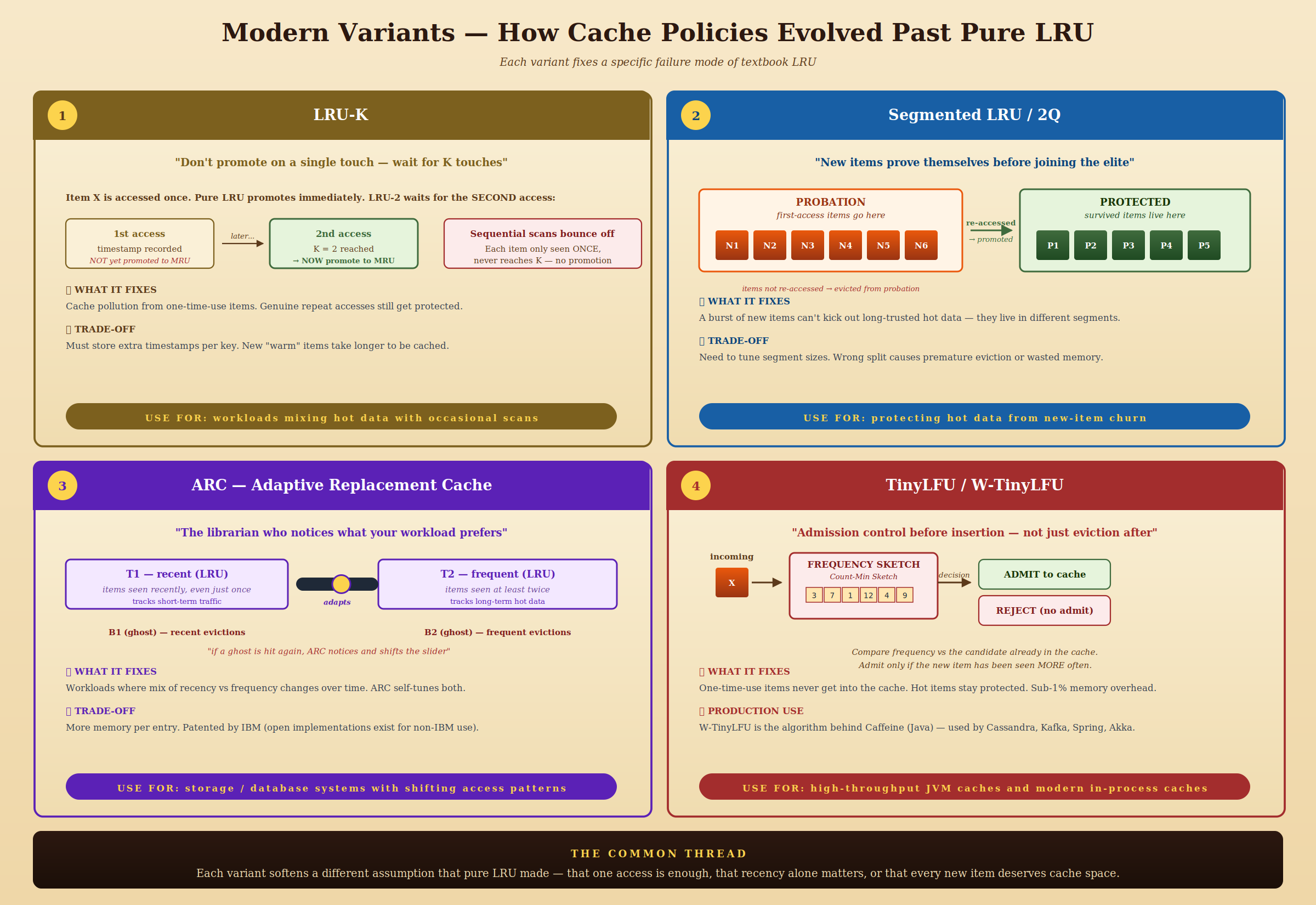 LLD: “LRU Cache in Production” — Modern Variants & Real-World Implementations