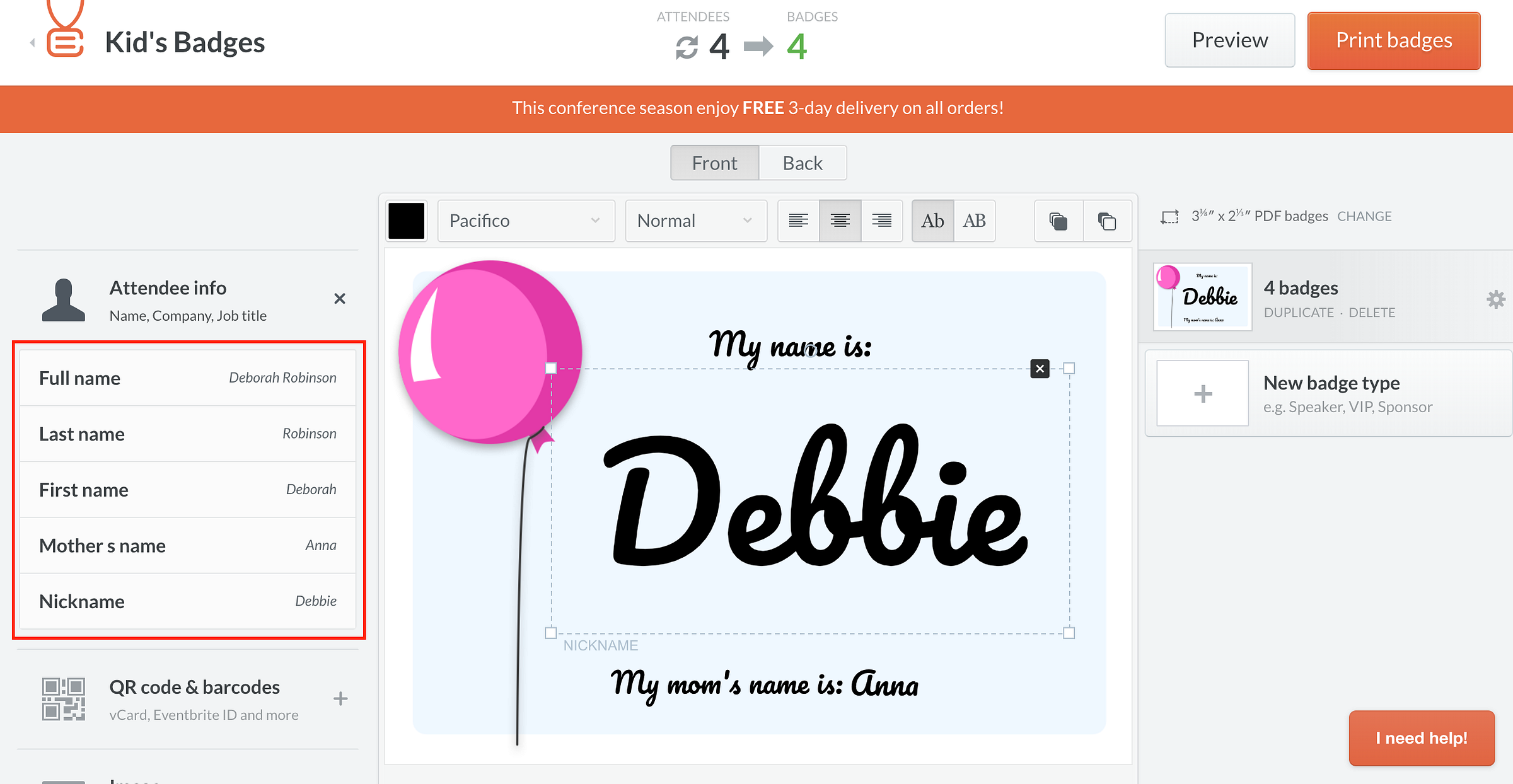 How to create name badges for kids? – Conference Badge