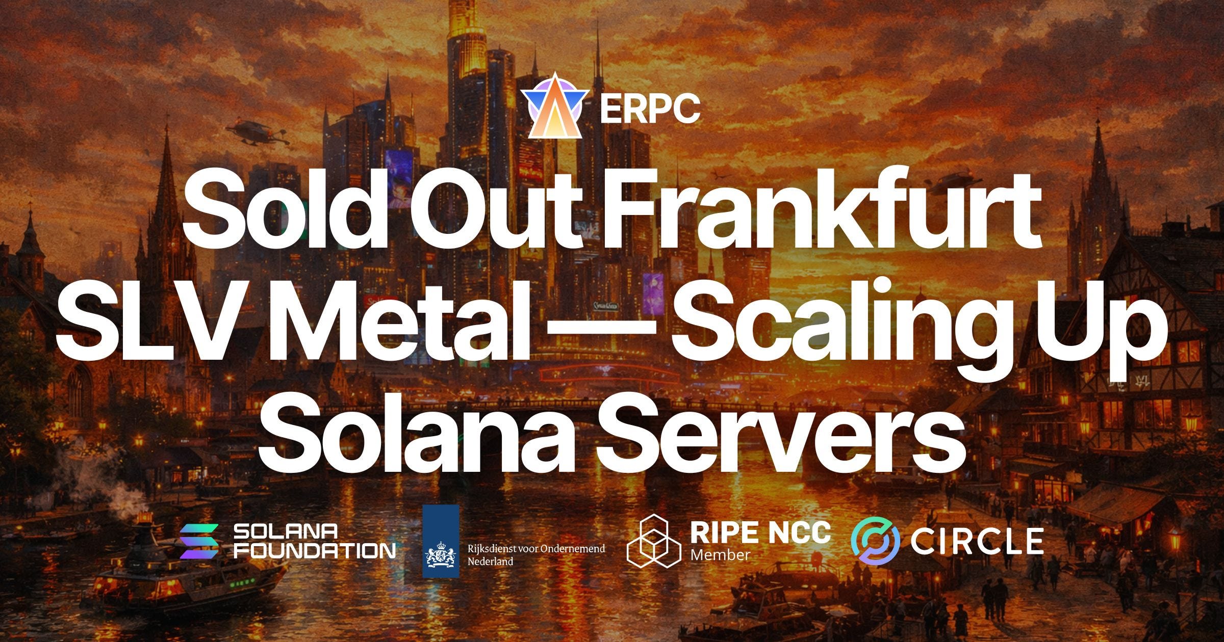 ERPC Sells Out Frankfurt SLV Metal (Ryzen 9 Lineup) — Scaling Up Procurement of Solana-Specialized…