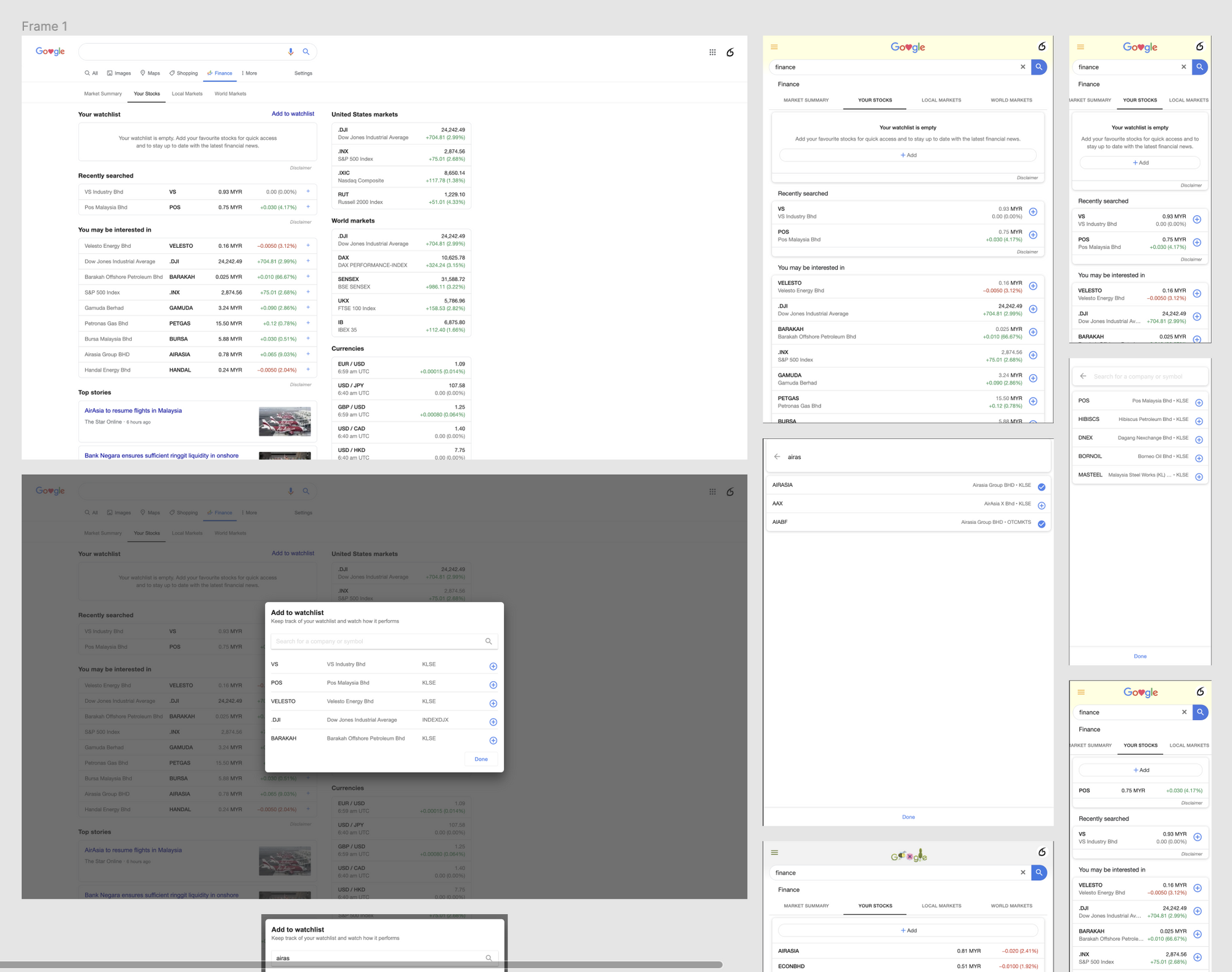 Case Study: Google Finance Redesign