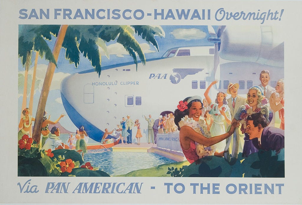 This Plane Accidentally Flew Around The World Featured Stories Pan Am Travel Posters All Photos By David Pollack Corbis Via Getty Images