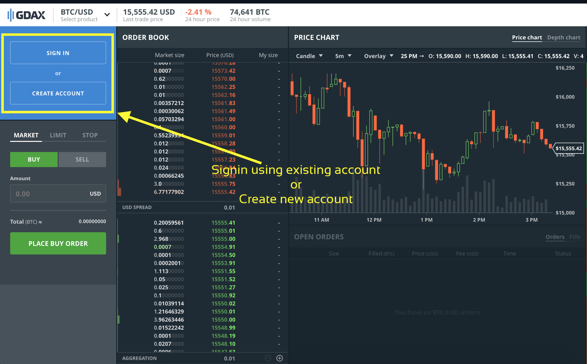 bitcoin gdax di trading