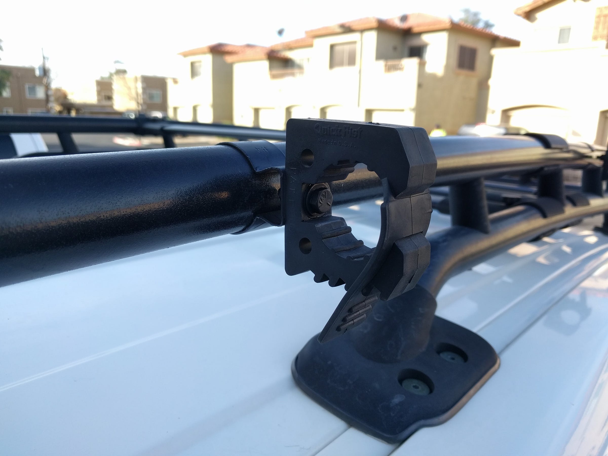 DIY FJ Cruiser Roof Rack Axe, Shovel and Tool Mount