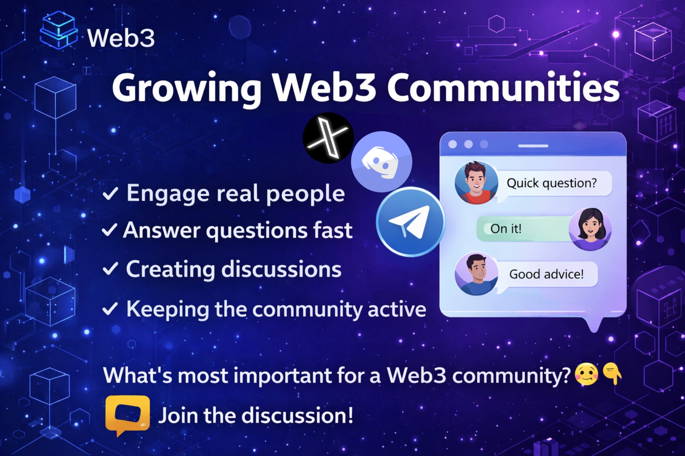How Web3 Communities Grow: My First Experiments with Telegram and Discord