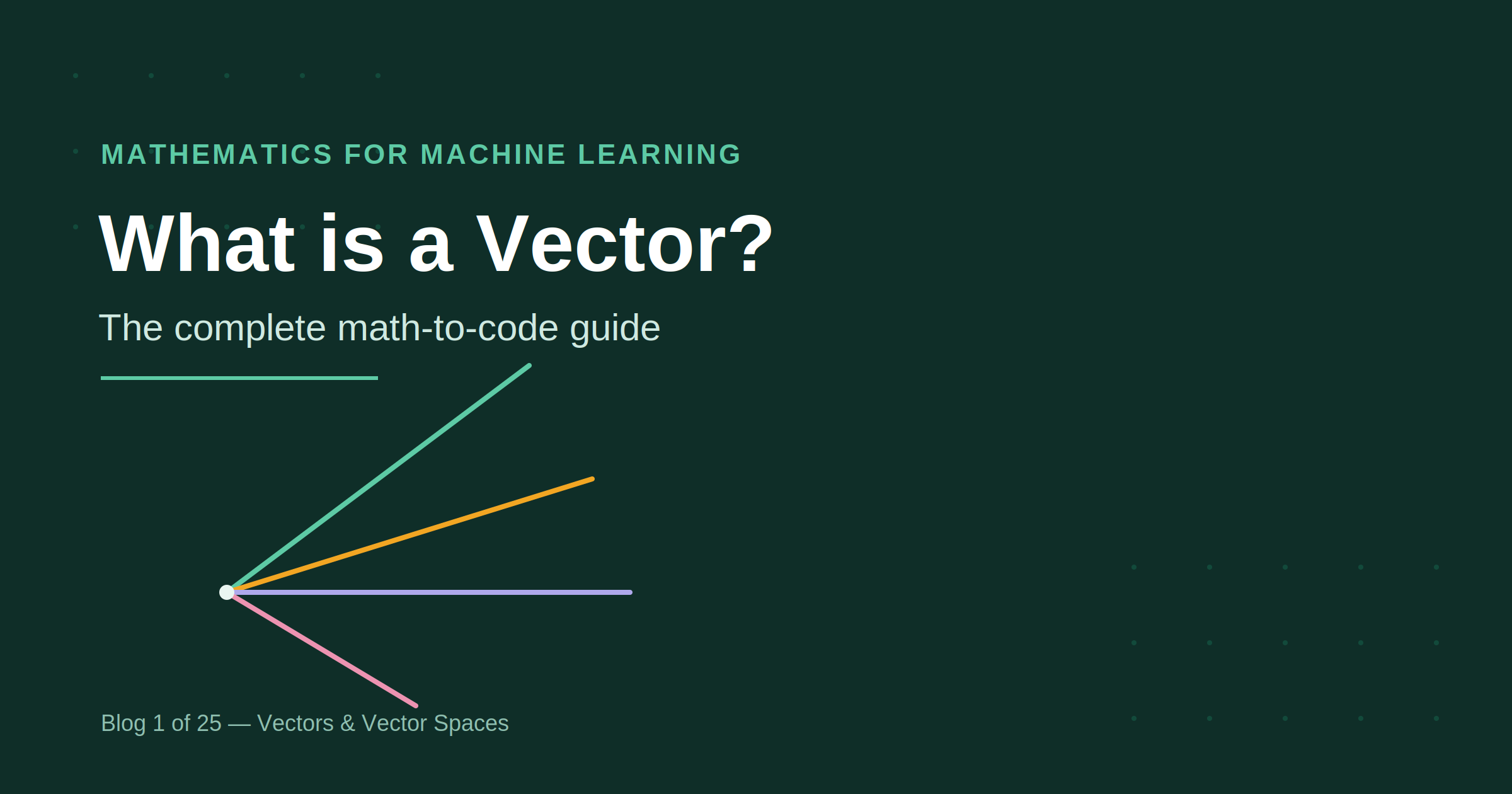 What is a Vector? The Complete Math-to-Code Guide for Machine Learning