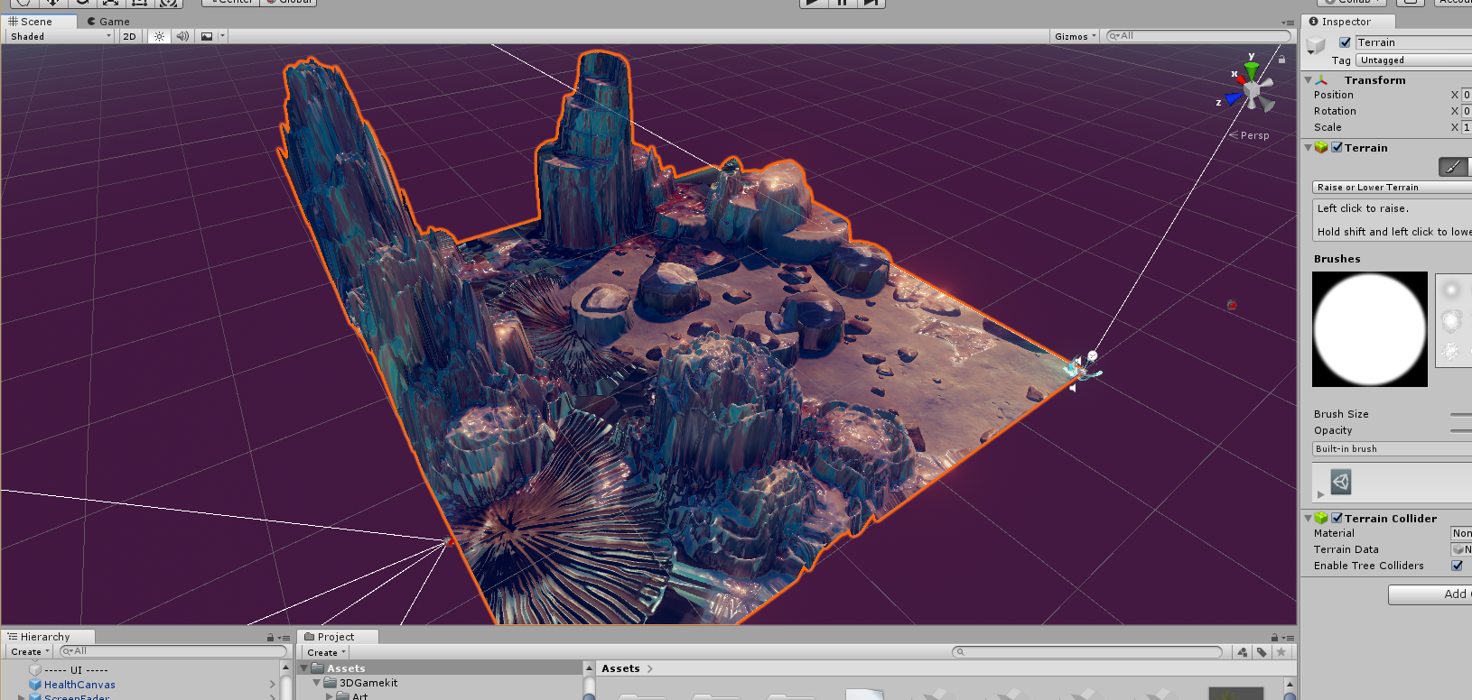 Unity terrain карта высот