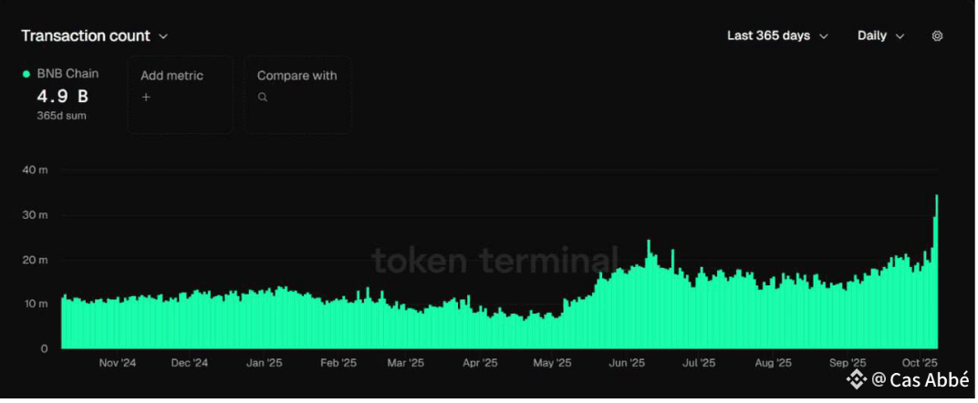 While Markets Bleed, BNB Thrived: How Network Metrics Drove a Record-Breaking Rally