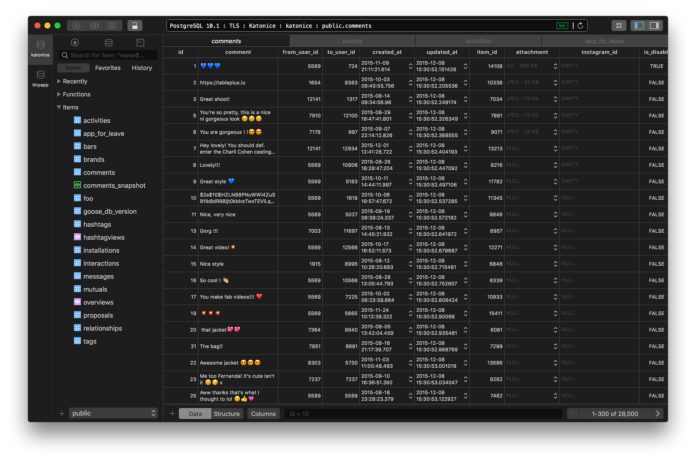 tableplus plugins