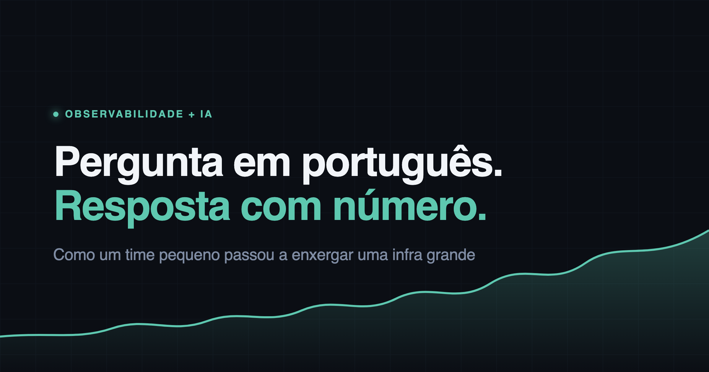 Como um time de poucos devs monitora infra de time grande.
